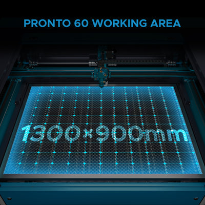 130W CO2 Laser Engraving Machine & Cutter with 1300x900mm Engraving Area | PRONTO 60