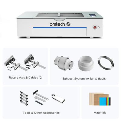 OMTech 55w polar+ CO2 desktop Laser Engraver