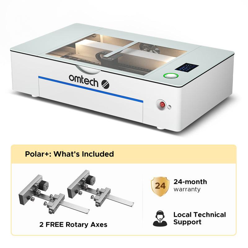 OMTech 55w polar+ CO2 desktop Laser Engraver