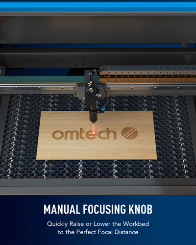 OMTech 50W 300x500mm CO2 Laser Engraver Cutter w Ruida Control Panel 2 Way Pass
