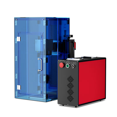 OMTech 30W MOPA fiber laser marker for color metal