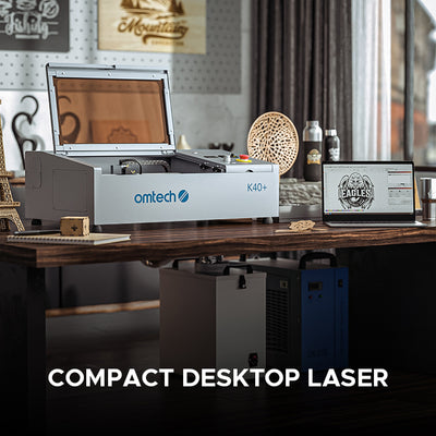 OMTech k40+ desktop CO2 laser cutter