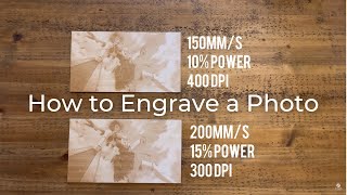 How to laser engrave a photo with a CO2