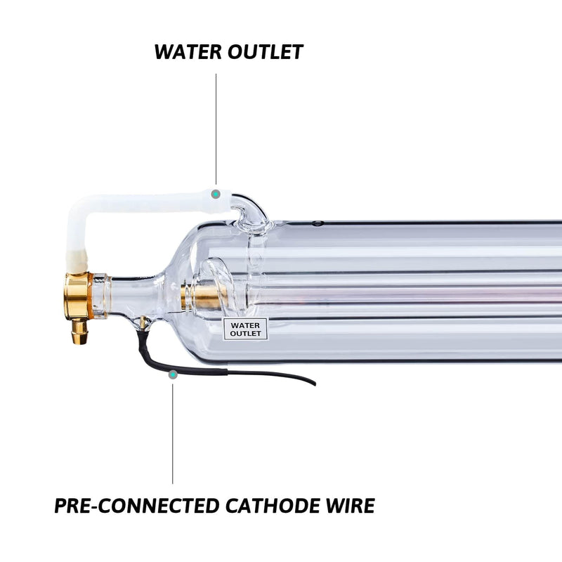 80W CO2 Laser Tube for Laser Engraver Cutting Machine